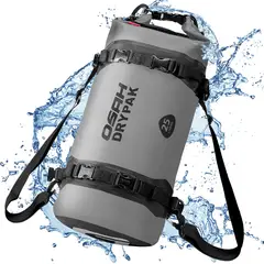 OSAH DRYPAK - Bolsa seca impermeable 25 litros - Bolsa trasera motocicleta con amarras