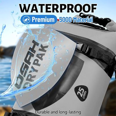 Imagen 2 del producto Bolso seco impermeable 25 litros - Bolsa trasera motocicleta con amarras