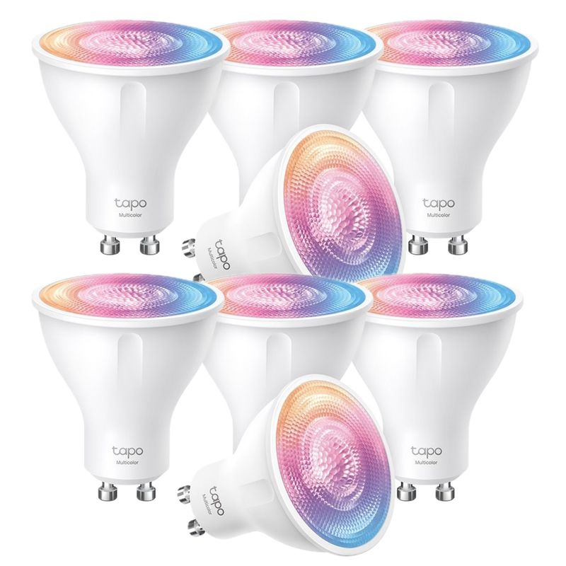 TP LINK - Set 8 Ampolletas Smart Tp-Link Tapo Colores  Gu10 Wi-fi Google Alexa