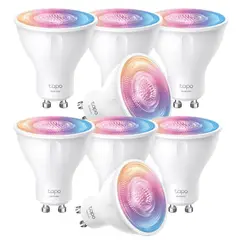 TP LINK - Set 8 Ampolletas Smart Tp-Link Tapo Colores Gu10 Wi-fi Google Alexa