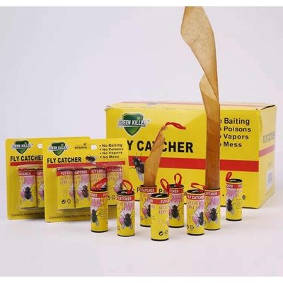 Imagen 2 del producto Atrapa Moscas 96 Tira Adhesivo Pegamento Mata Mosca Insecto