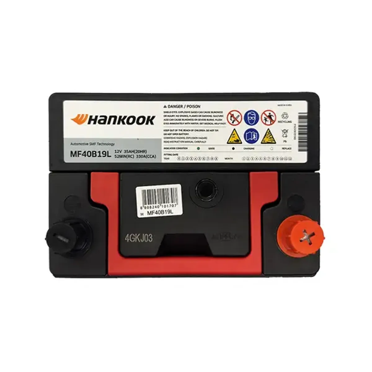 HANKOOK - Batería De Auto HANKOOK MF40B19L 35AH 330CCA