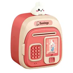 GENERICO - Alcancia Juguete Infantil Dinero Electrónica Contraseña Rosa