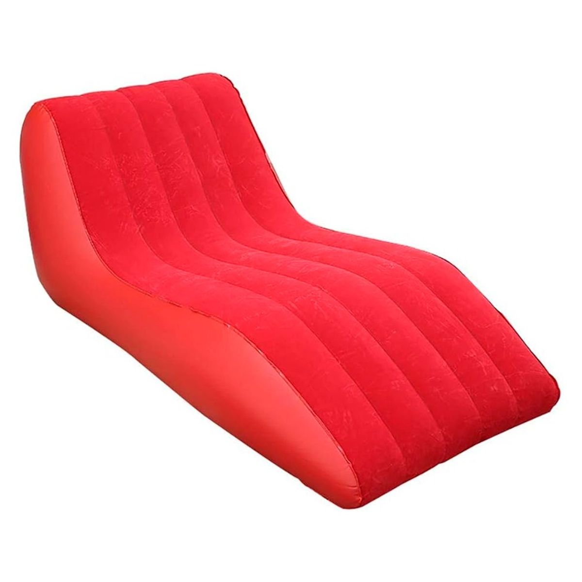 GENERICO - Sofá Inflable Tumbona Portátil Lavable Rojo