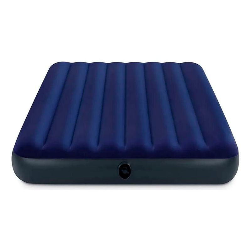 GENERICO - Colchón Inflable Matrimonial Azul 137x191x25cm
