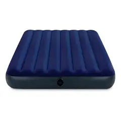 GENERICO - Colchón Inflable Matrimonial Azul 137x191x25cm