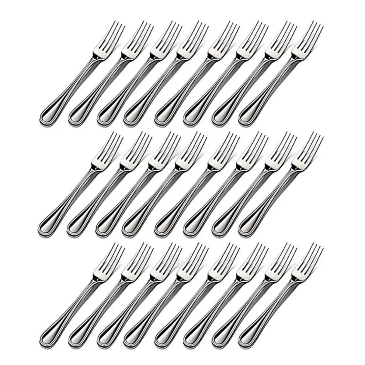 WOLFEN - Juego de 24 tenedores de postre acero inoxidable 18/10