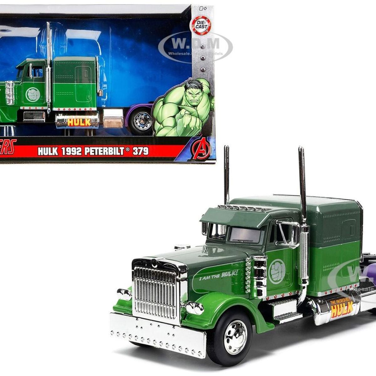 JADA TOYS - Camión 1992 Peterbilt 379 Hulk  1:24  Jada #35179