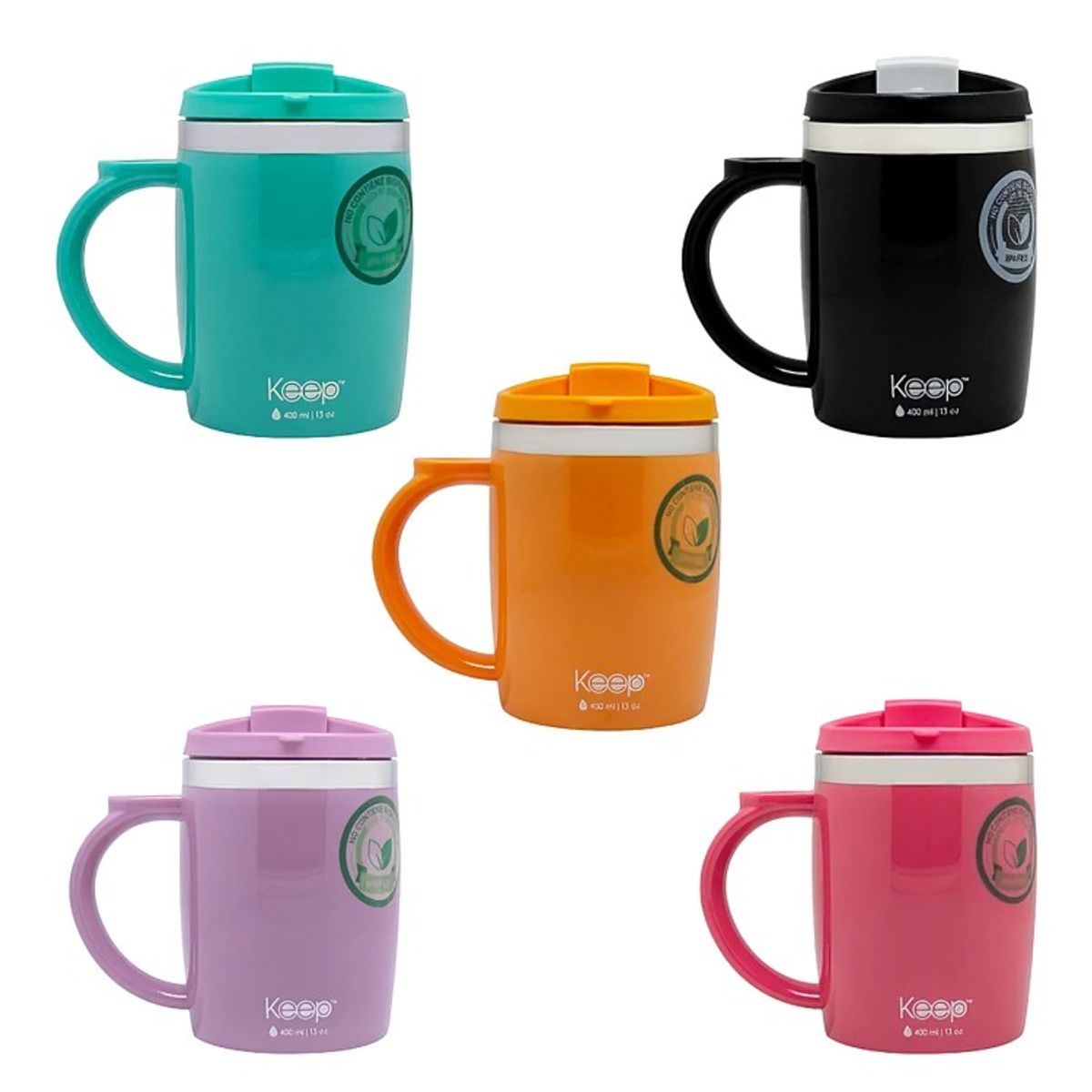 KEEP - MUG TERMO KEEP COLORES  400 ML negro