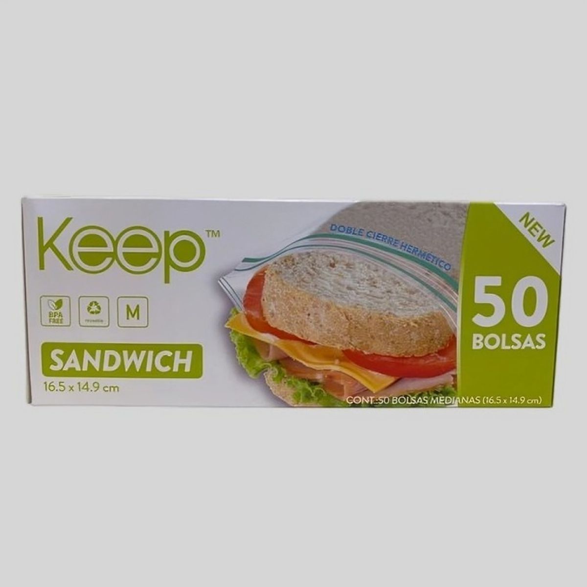 GENERICO - BOLSA HERMETICA SANDWICH 50UN