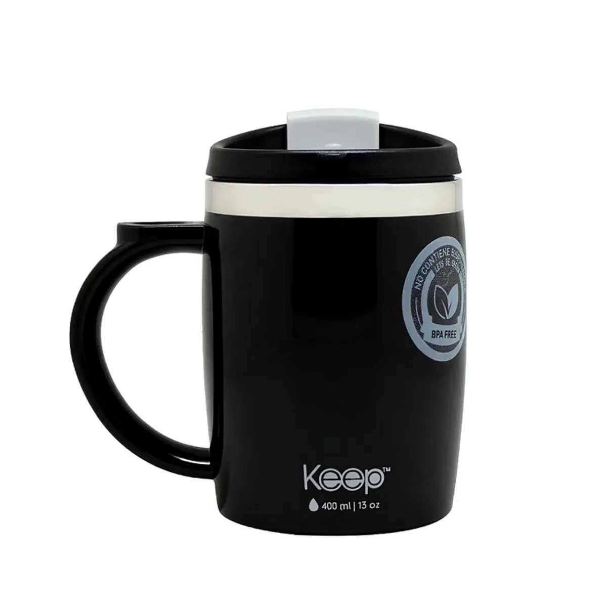 KEEP - MUG TERMO KEEP COLORES  400 ML negro