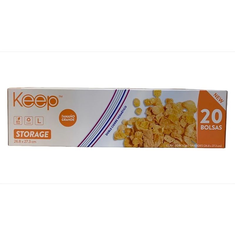 GENERICO - BOLSA HERMETICA DOBLE CIERRE 20UN