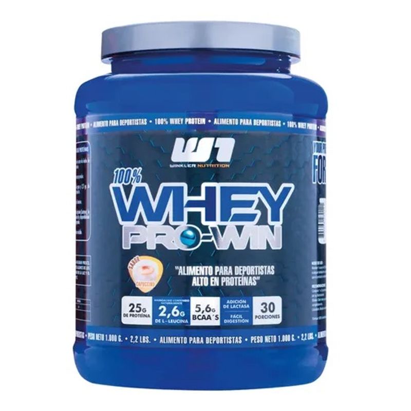 WINKLER NUTRITION - Proteina Pro Win 100% Whey 1 Kg 30 Serv Winkler. Cappuccino