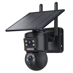 GENERICO - Doble Camara de Vigilancia Solar Detección de movimiento red movil 4g