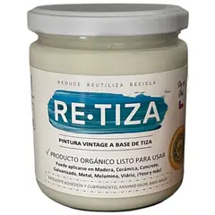 RETIZA - BLANCO INVIERNO 500 grs. PINTURA TIZADA/VINTAGE base agua mate