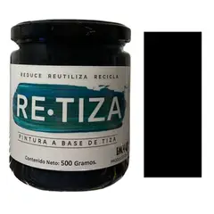 RETIZA - NEGRO PIZARRON 500 Grs. Pintura Tizada/Vintage base agua mate