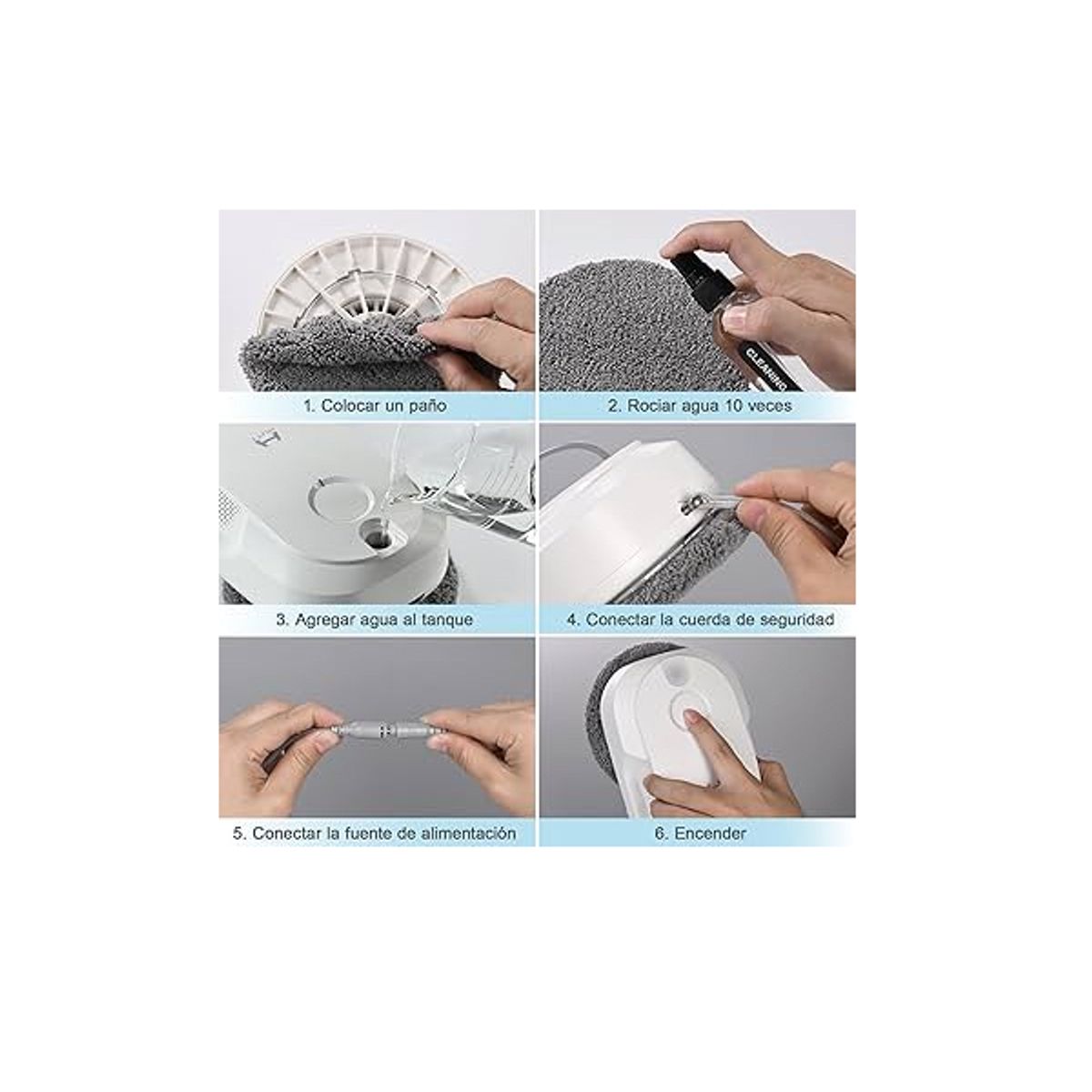 HUTT - HUTT DDC56 Robot limpia vidrios 60ml agua.