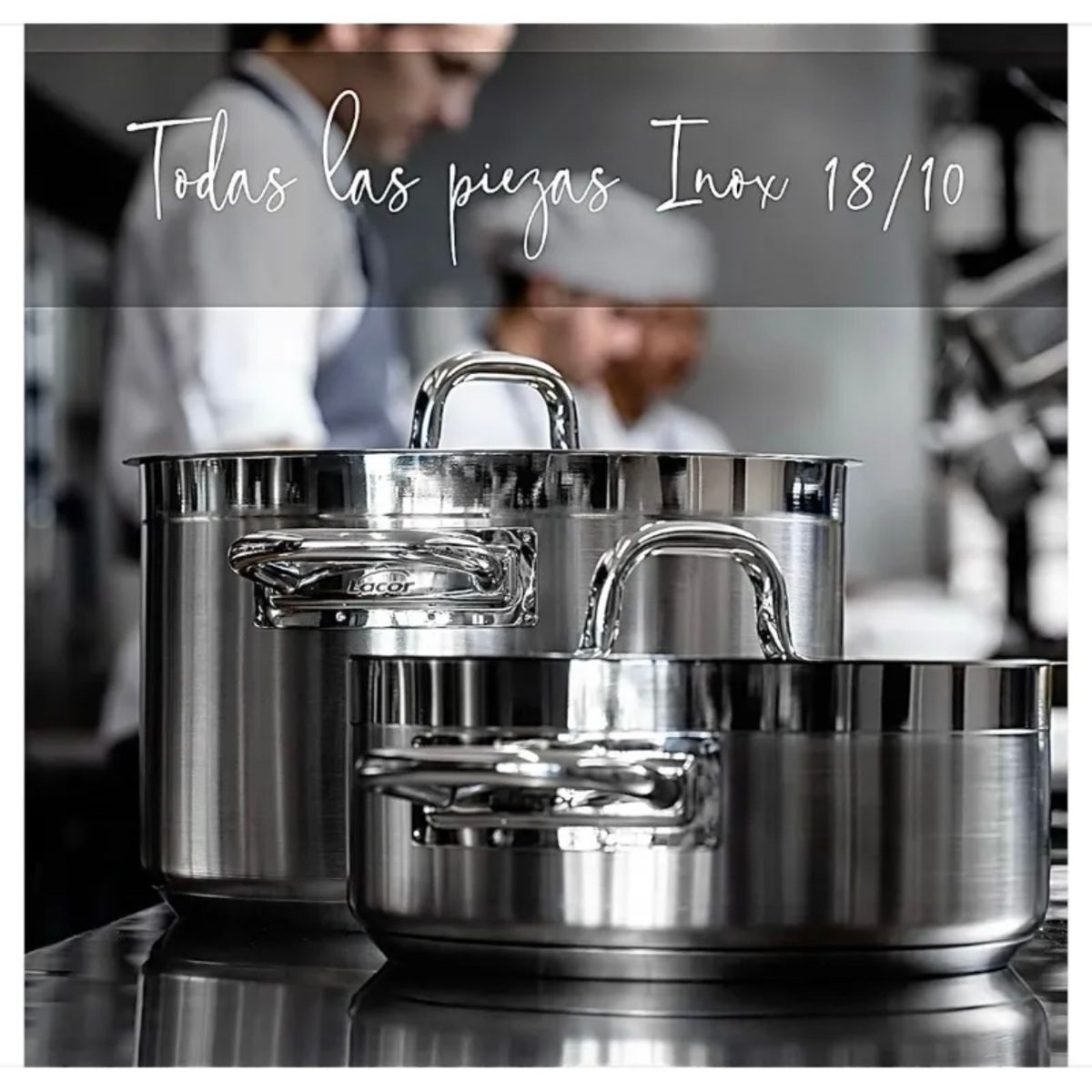 IBILI - Olla con Tapa 28 cm / 10 litros Acero Inox 18/10 Lacor Marca Española