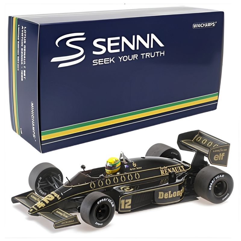 FORMULA 1 - Auto F1 Lotus 98t 1986 #12 Ayrton Senna Minichamps 1:18
