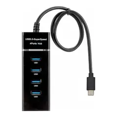 BELKRA - Hub Usb Tipo C 4 Puertos 3.0 Multiplicador Pc Notebook