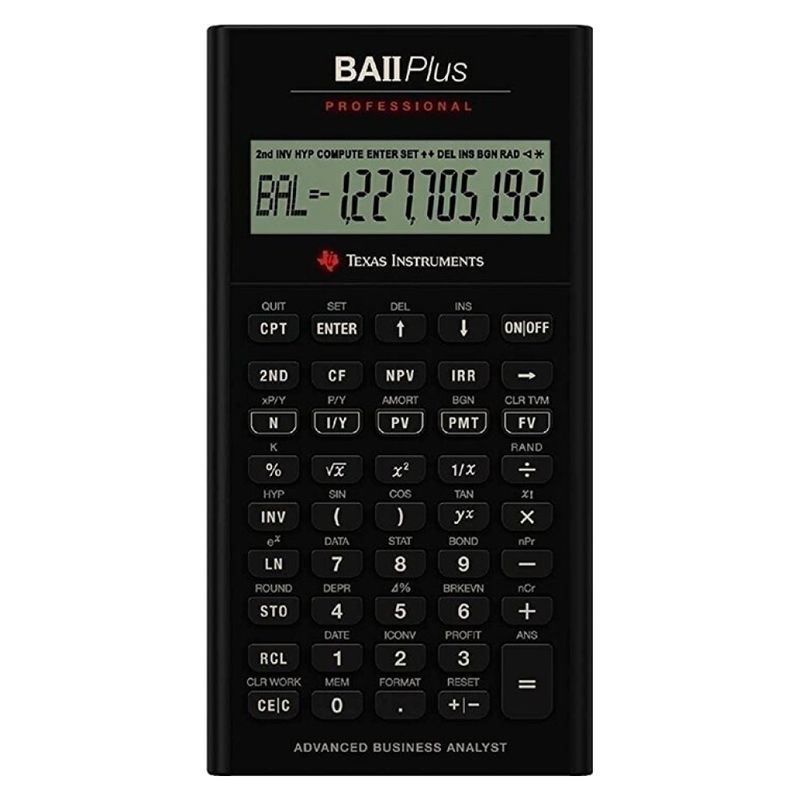 TEXAS - CALCULADORA FINANCIERA BA II PLUS PROFESSIONAL