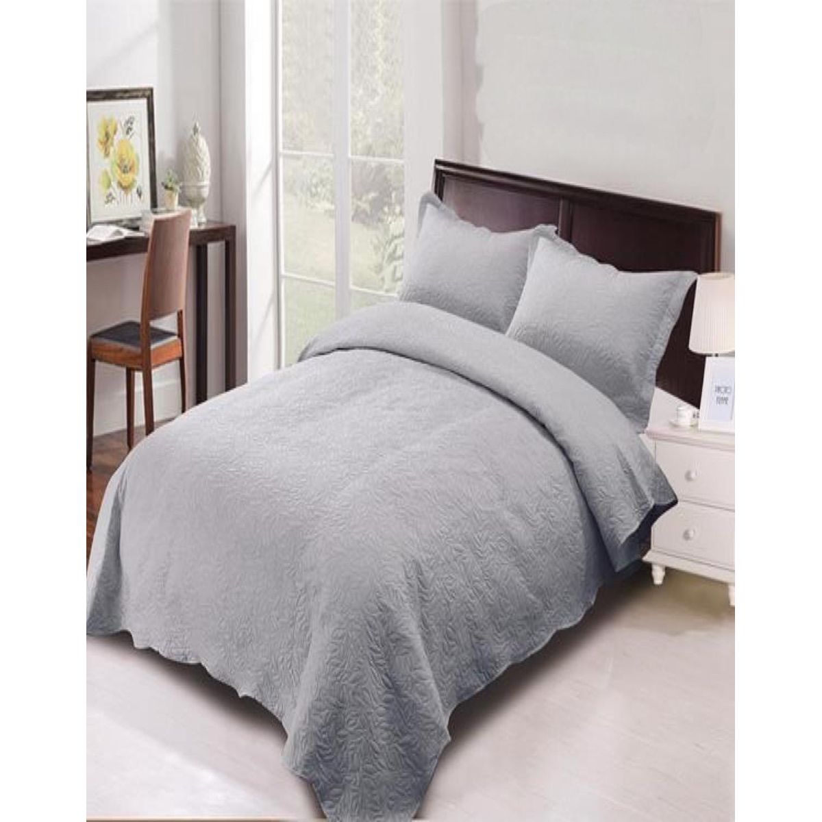 GENERICO - Cubrecama Quilt 2 Plaza Primera Verano Unicolor Q03