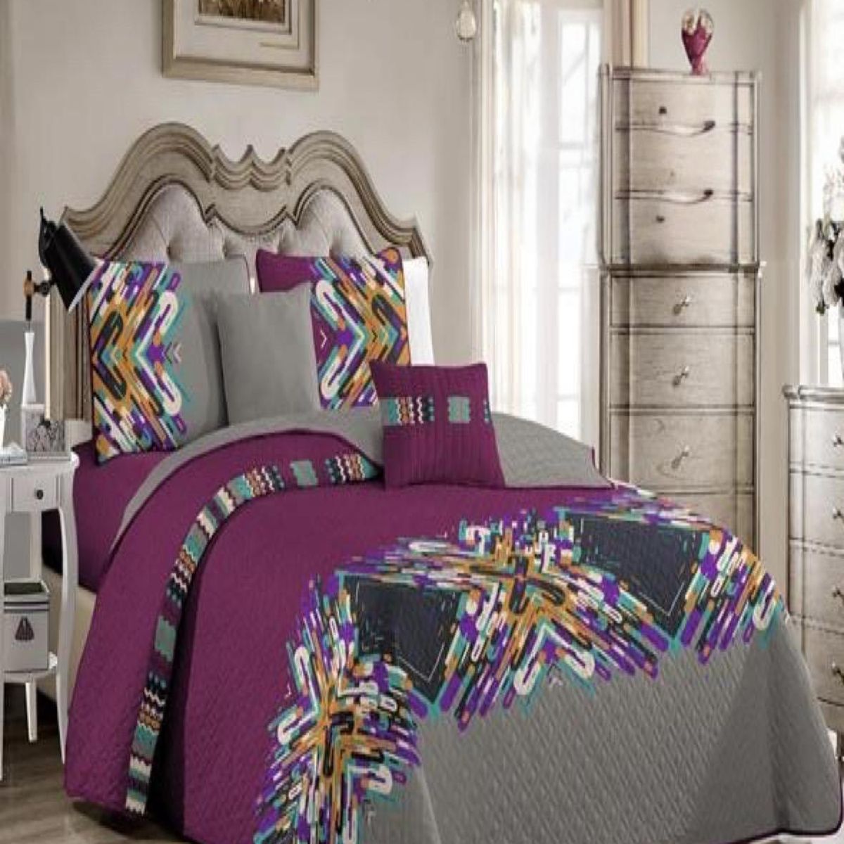 GENERICO - Cubrecama Cobertor Quilt 2 Plaza Primera Verano Q18