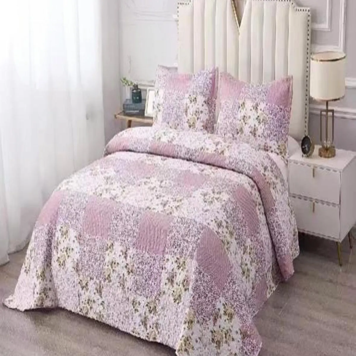 GENERICO - Cubrecama Cobertor Quilt 2 Plaza Primera Verano Q58