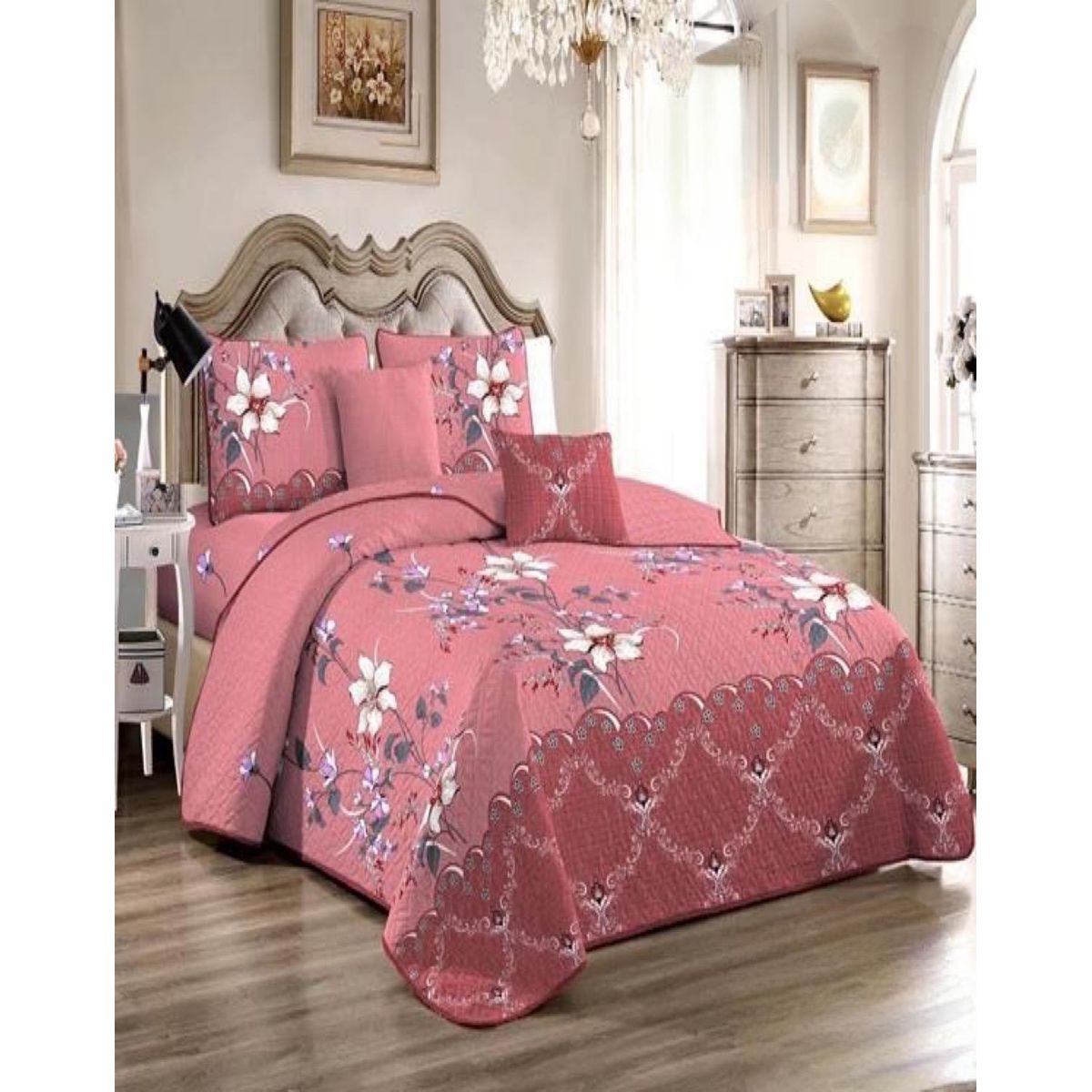 GENERICO - Cubrecama Cobertor Quilt 2 Plaza Primera Verano Q72