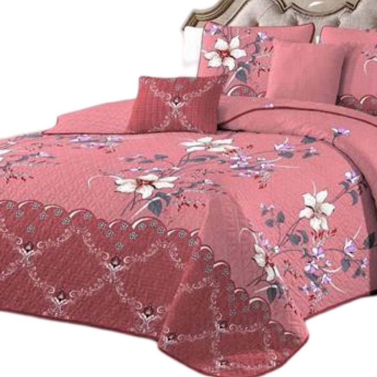 GENERICO - Cubrecama Cobertor Quilt 2 Plaza Primera Verano Q72