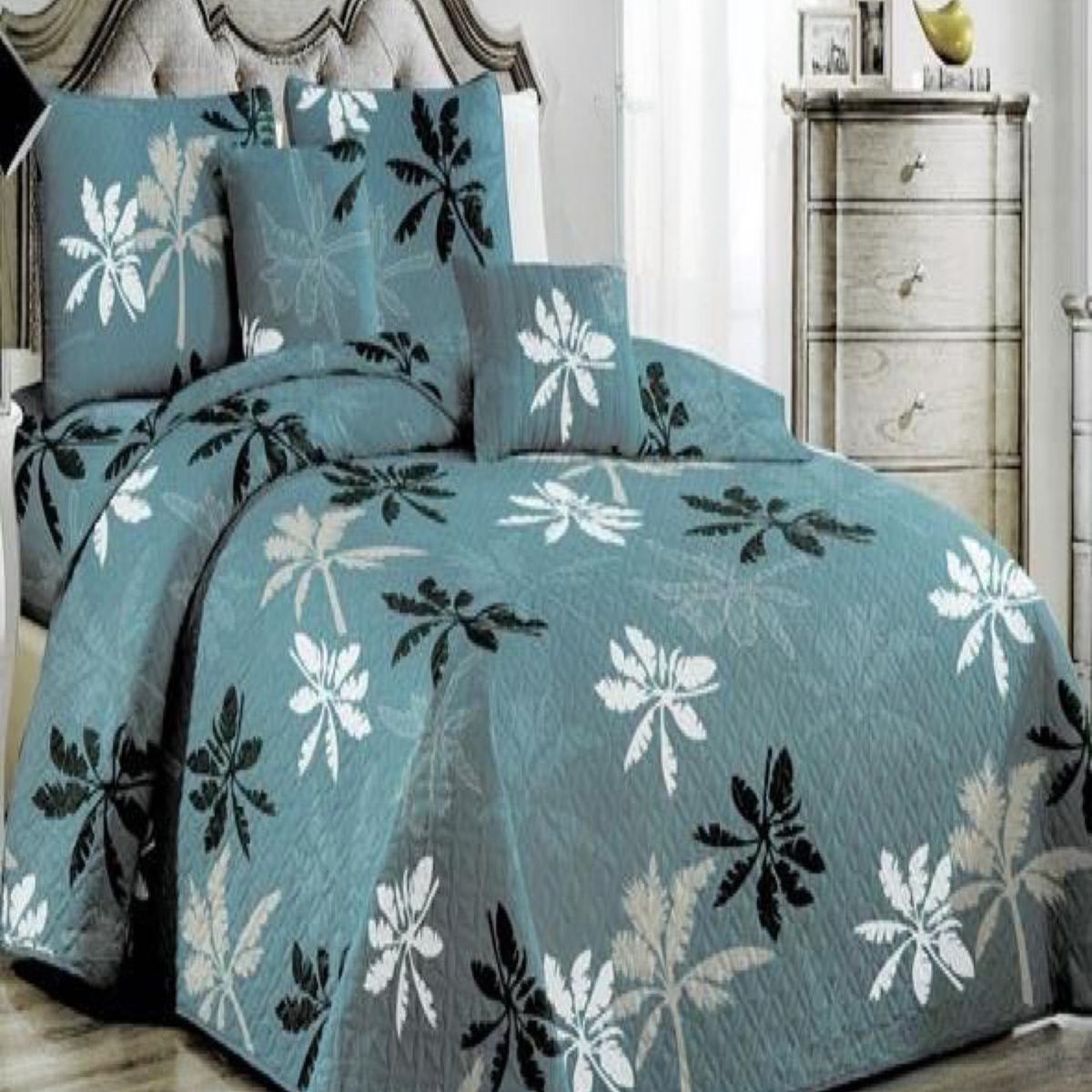 GENERICO - Cubrecama Cobertor Quilt 2 Plaza Primera Verano Q73