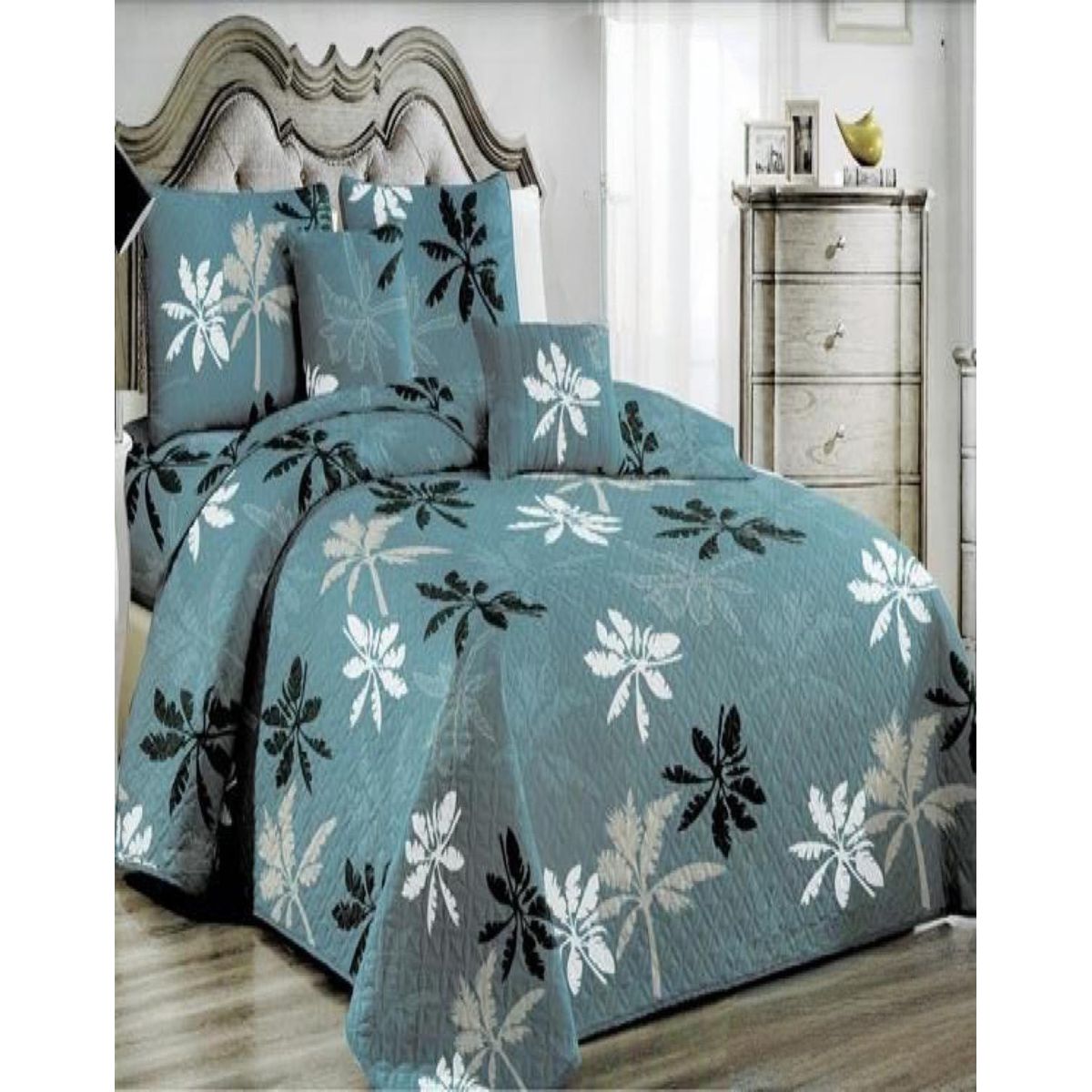 GENERICO - Cubrecama Cobertor Quilt 2 Plaza Primera Verano Q73