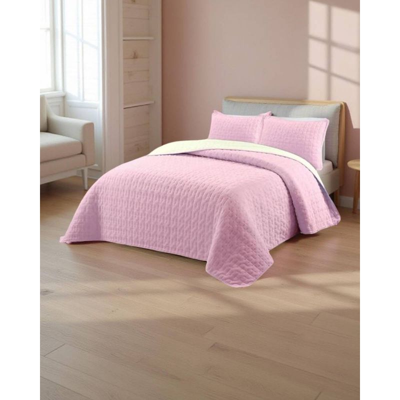 GENERICO - COLCHA QUILT PLUSH DELGADO 2PLAZAS 230X250CM GS07