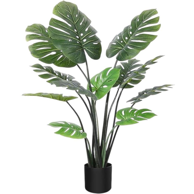 ARBUSTO REAL - Monstera Premium 120 cm. / 10 Hojas Arbusto Real
