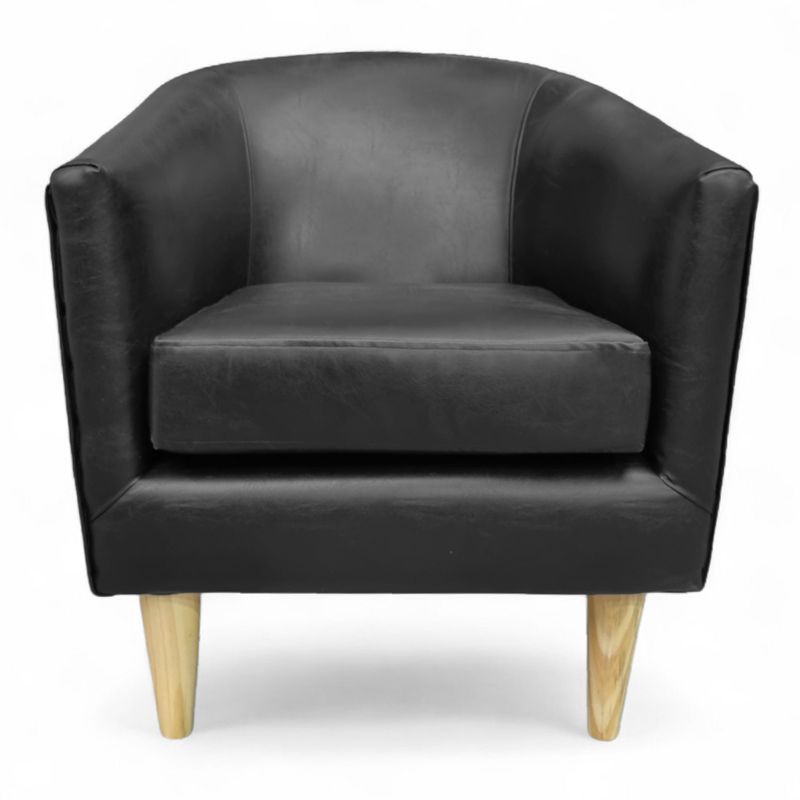 GENERICO - Poltrona Murcia - cuero sintentico Pu Negro
