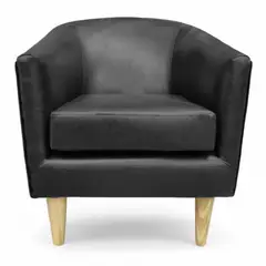 GENERICO - Poltrona Murcia - cuero sintentico Pu Negro