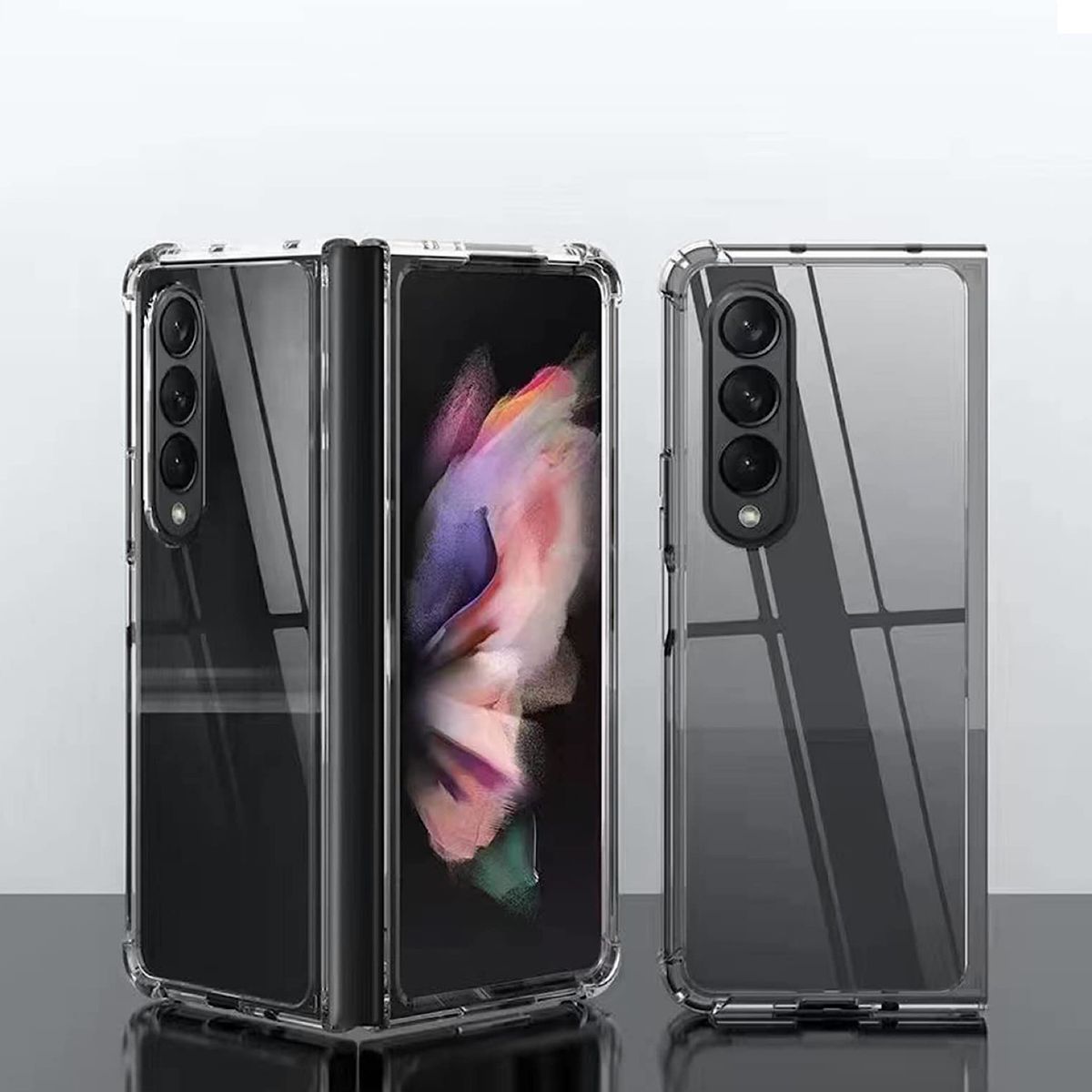 GENERICO - Carcasa Transparente Reforzada Para Samsung Z Fold 4