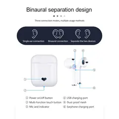 GENERICO - Audífonos Bluetooth I12 Versión 5.0 TWS SMART TOUCH