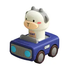 DANWEILE - Coche de inercia animal de prensa para niños - Azul