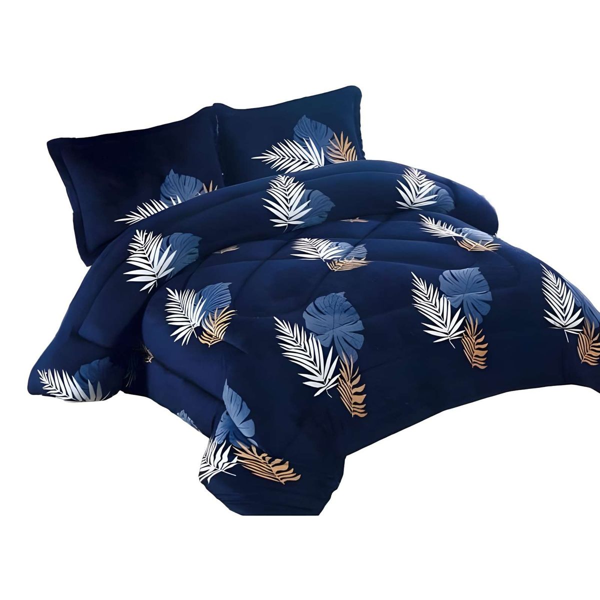 GENERICO - CUBRECAMA CHIPORRO 2 PLAZAS PLUMAS