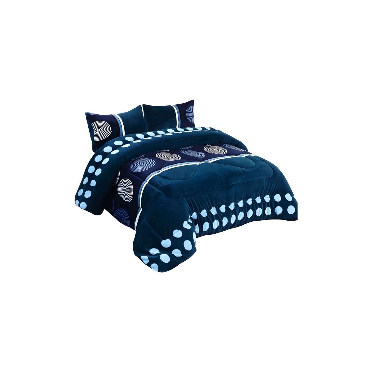 GENERICO - CUBRECAMA CHIPORRO 2 PLAZAS CIRCULOS