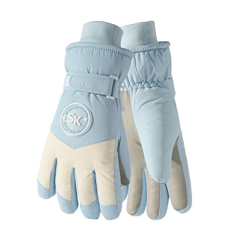BLWOENS - Guantes de abrigo de invierno para mujeres - Azul