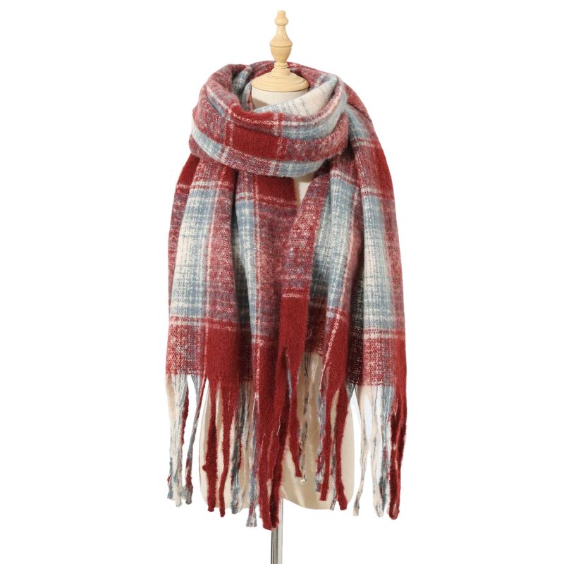 BLWOENS - Bufanda de mujer de invierno - Rojo