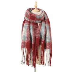 BLWOENS - Bufanda de mujer de invierno - Rojo