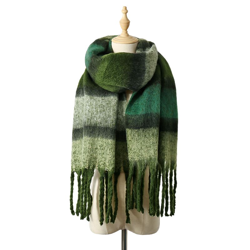 BLWOENS - Bufanda de mujer de invierno - Verde