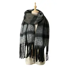 BLWOENS - Bufanda de mujer de invierno - Negro