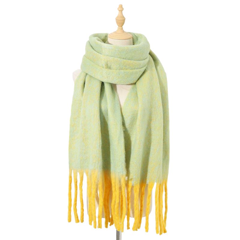 BLWOENS - Bufanda de mujer de invierno - Verde