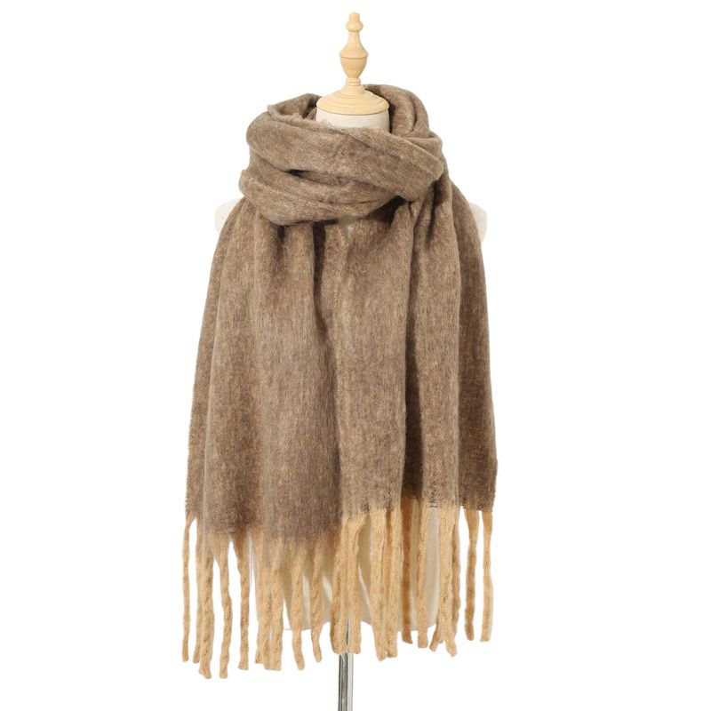 BLWOENS - Bufanda de mujer de invierno - Marrón