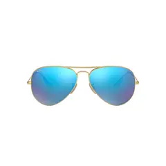 RAY BAN - Lentes de Sol RB3025 Aviator Dorado Azul Flash