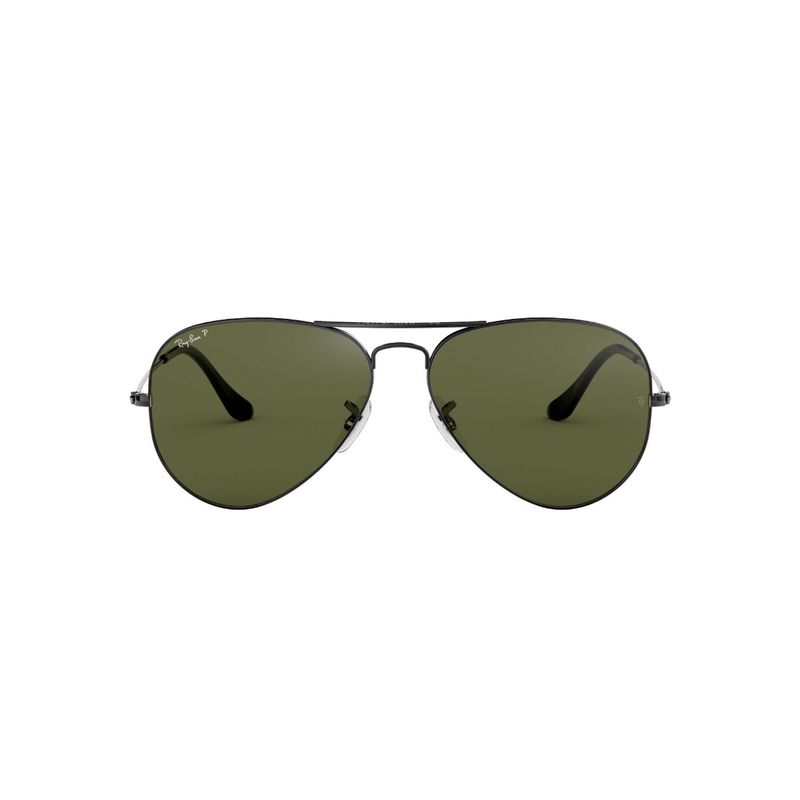RAY BAN - Lentes de Sol RB3025 Aviator Negro Polarizados Verde